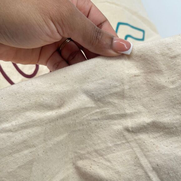 Old Navy Vintage LOVE Double Handle Canvas Tote Bag – Everyday Classic - Picture 7 of 11